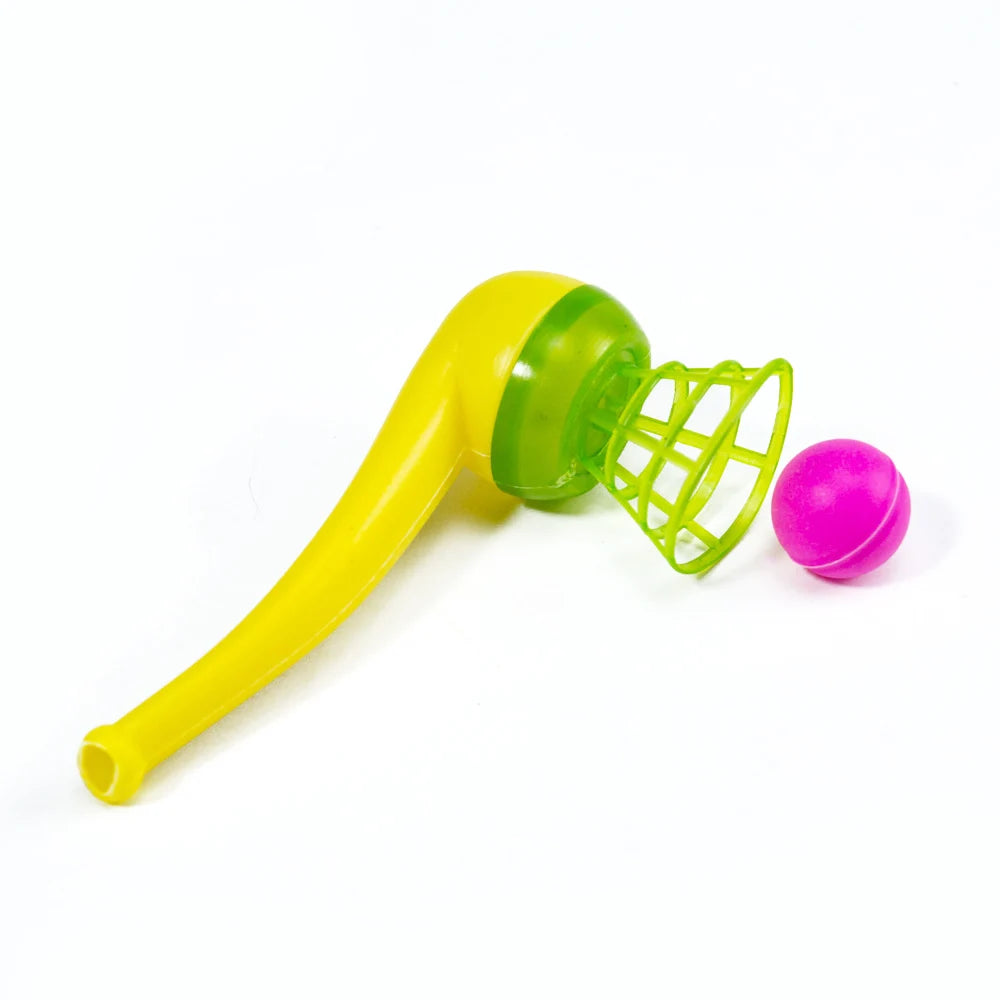 Funny Plastic Pipe Blowing Ball Kids Toys Levitated Sphere Outdoor Games Balance Training Educational Toys