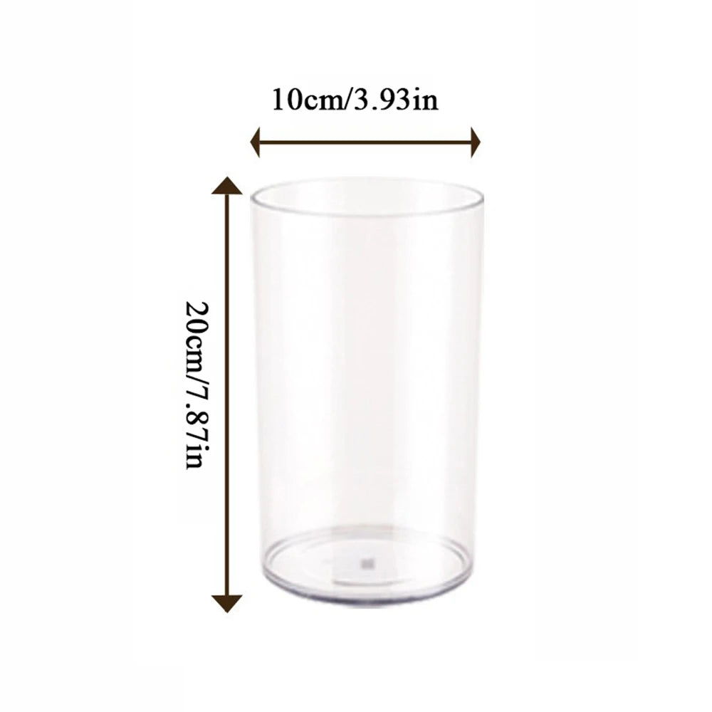1Pcs Shatterproof Plastic Vases Tall Large Transparent Flower Vase Hydroponic Decoration Flowerpot Acrylic Cylinder Vases