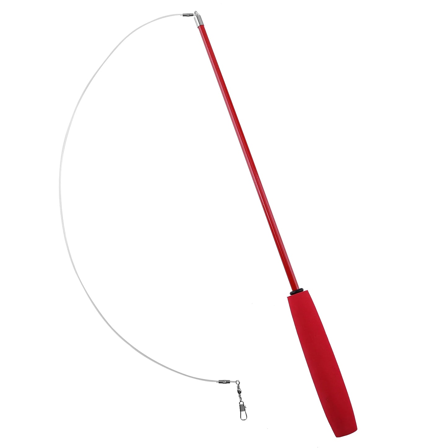 Cat Teaser Wands Three-section Telescopic Fishing Pole Wand Interactive Replacement Multi-function for Indoor Games Or Exercise