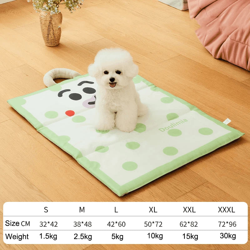 Pet Sleeping Mat Dog Bed Cat Puppy Bed Sofa Lovely Cooling Mat Summer Mattress Cushion for Small Large Dog Pet Supplies