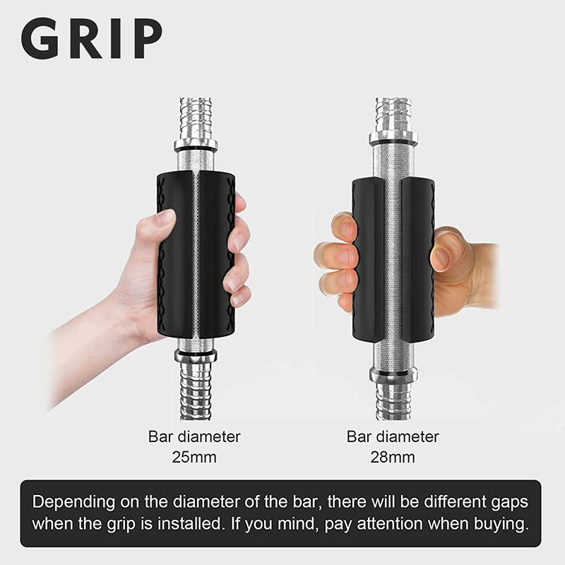 1 PC Fitness Equipment Accessories Barbell Dumbbell Booster Grip Portable Fitness Equipment Avoid Injury Increase Friction