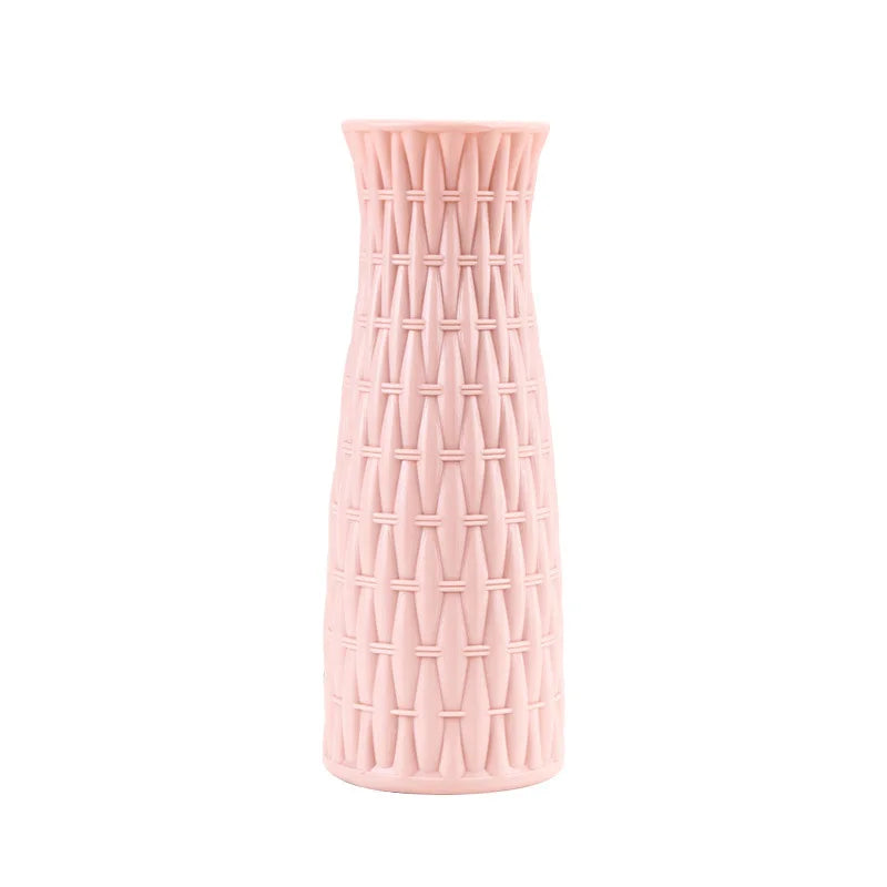 Plastic Flower Vases Home Decor Anti-ceramic Vases Unbreakable Imitation Arrangement European Wedding Modern Decorations Basket