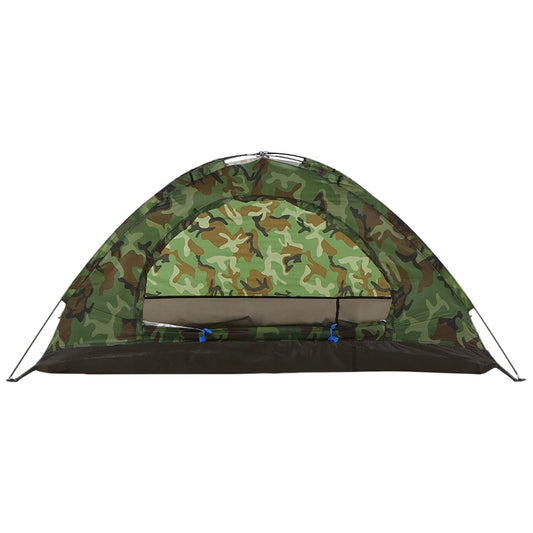 Fishing Hiking Camping Tent Single Layer Portable 1/2 Person Outdoor Camping Tents Summer Beach Tent Camouflage