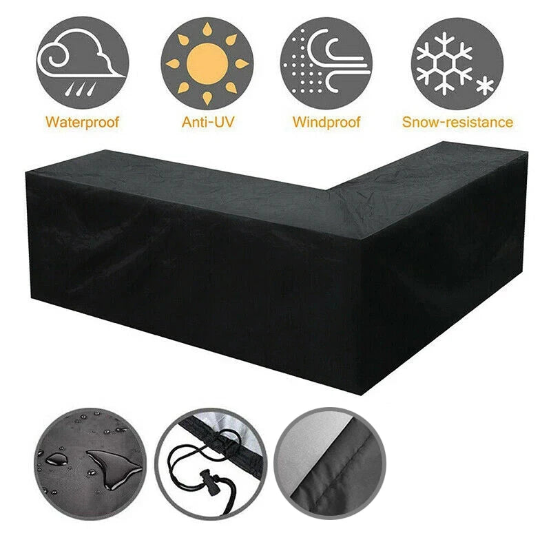 Waterproof Corner Furniture Cover, L Shape, All-Purpose Covers, Garden, Patio, Outdoor, Sofa Protector, Anti-Dust
