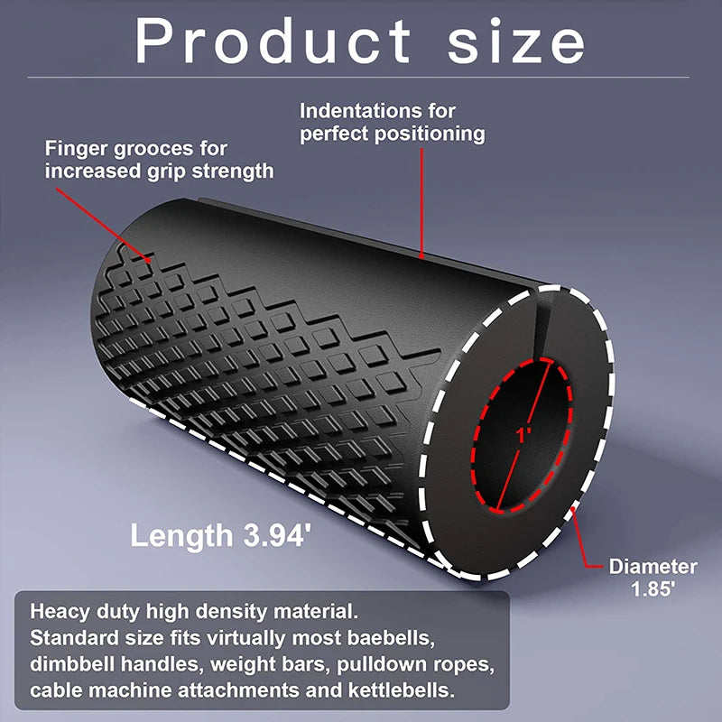 1 PC Fitness Equipment Accessories Barbell Dumbbell Booster Grip Portable Fitness Equipment Avoid Injury Increase Friction