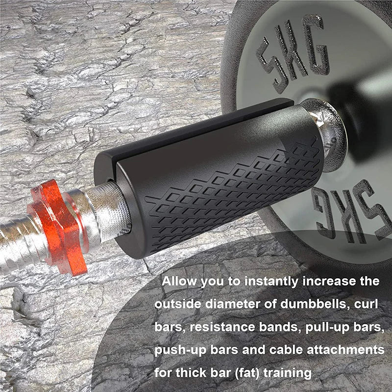 1 PC Fitness Equipment Accessories Barbell Dumbbell Booster Grip Portable Fitness Equipment Avoid Injury Increase Friction
