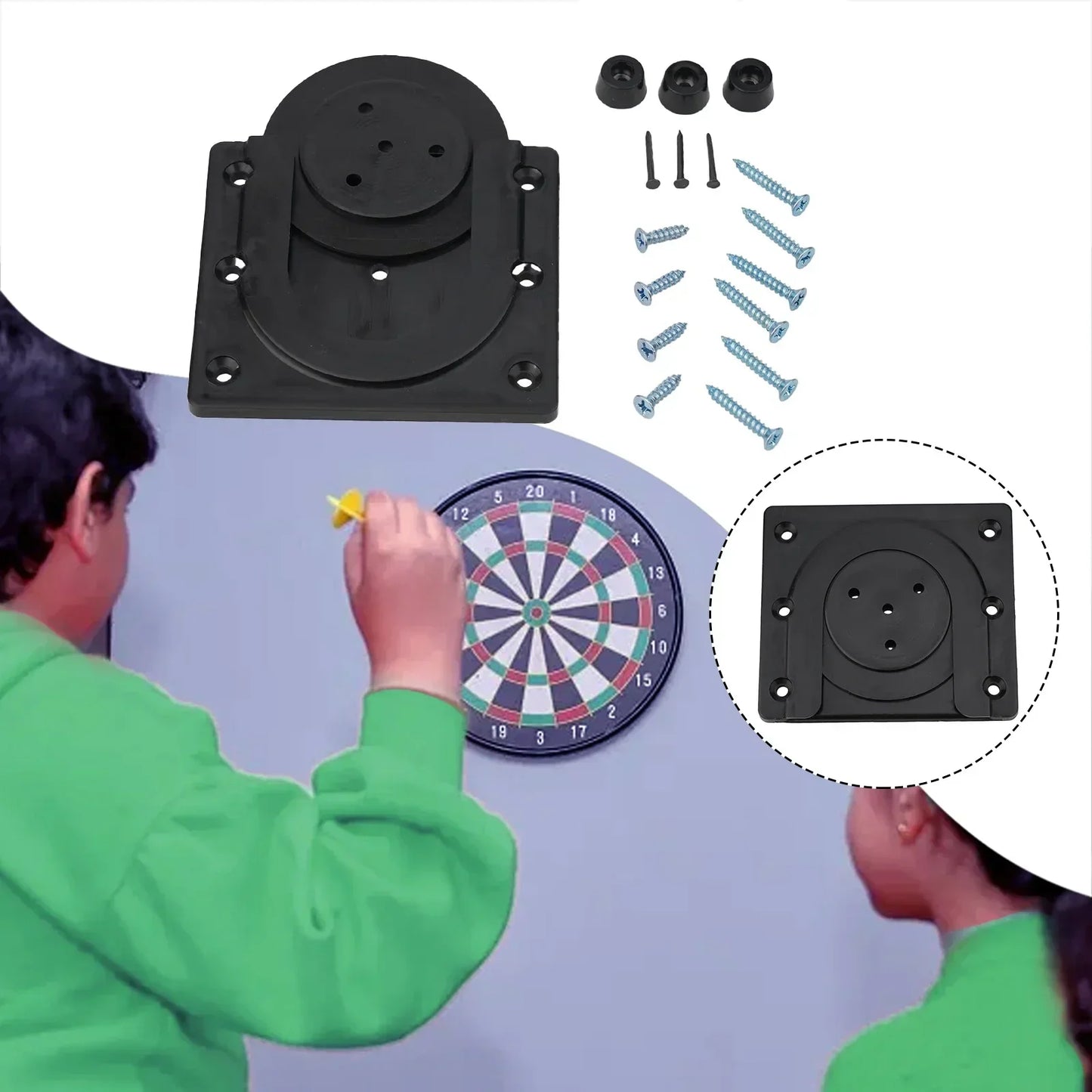 Sporting Goods Dartboard Bracket Indoor Games Darts Kit Mounting Wall With Fixed Accessories Dartboard Bracket
