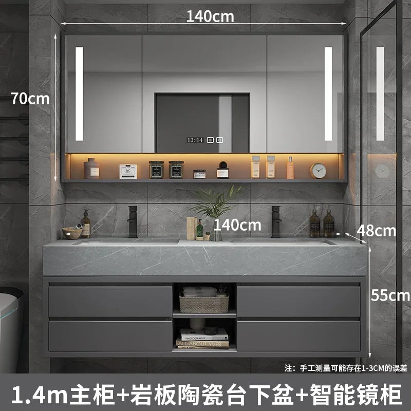 Bathroom Accesories Cabinet Wall Home Accessories Set Luxury Full Furniture Shelfs Sink Cabinet Modern Hovedskapet Bathroom Home