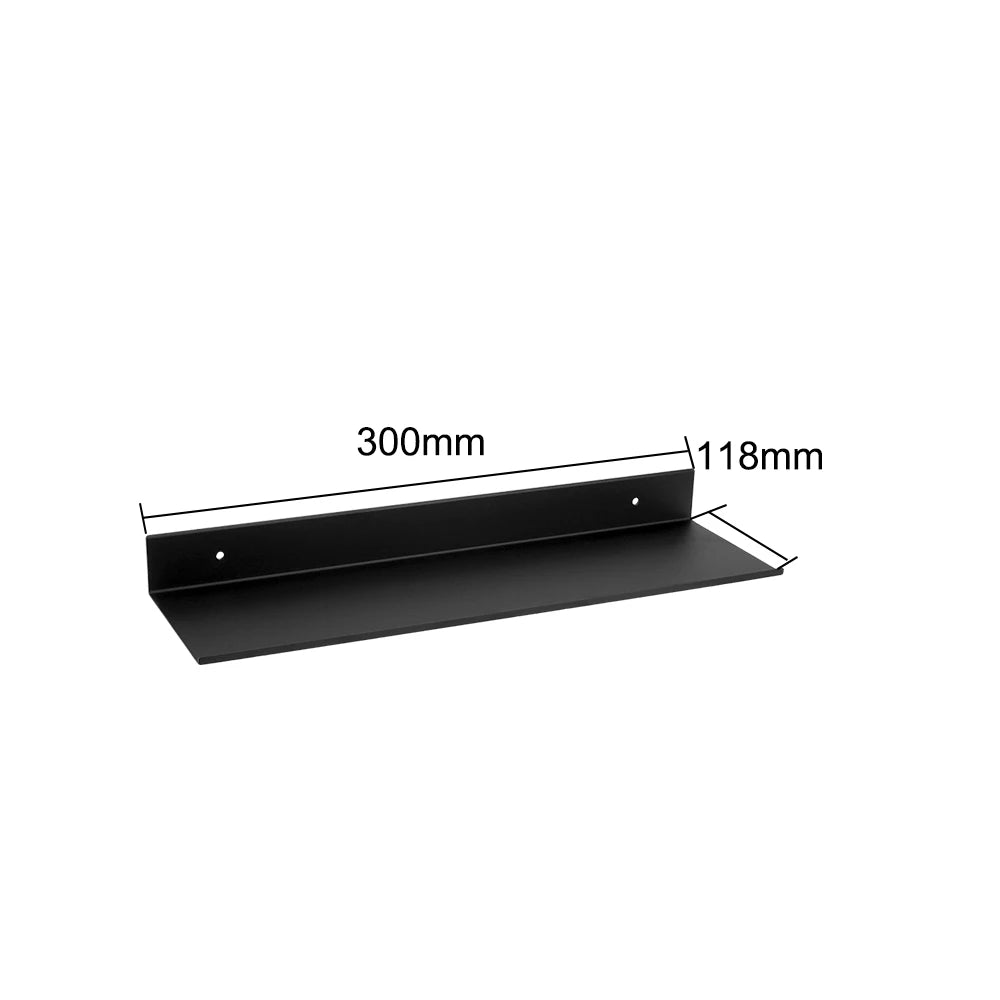 Bathroom Accessories Bathroom Shelves 30-60cm Storage Rack Black Kitchen Wall Shelf