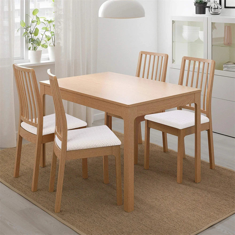 Olanly Dining Chair Covers Seat Durable Stretch Jacquard Dining Chair Slipcovers Seat Protector Buckle For Dining Chair Cushion