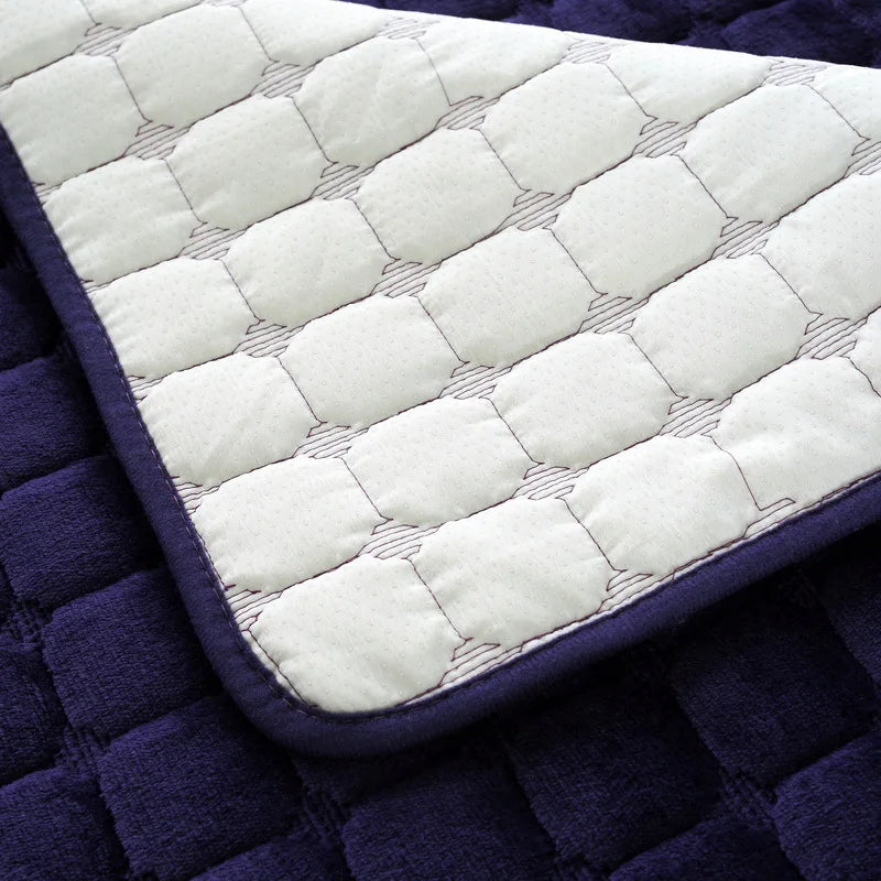 Striped Thick Warm Fury Sofa Cover Anti Slip Sofa Mat Sofa Cover Living Room Towels Sofa Blanket