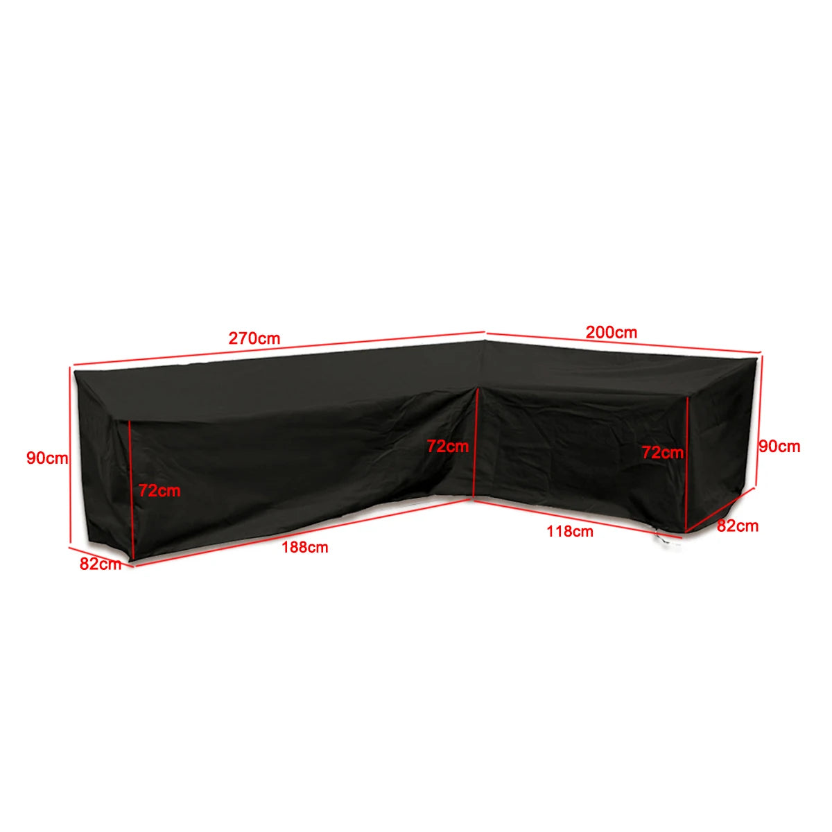 15 Size L Shape All-Purpose Covers Waterproof Rattan Corner Furniture Cover Garden Patio Outdoor Sofa Protector Anti-Dust