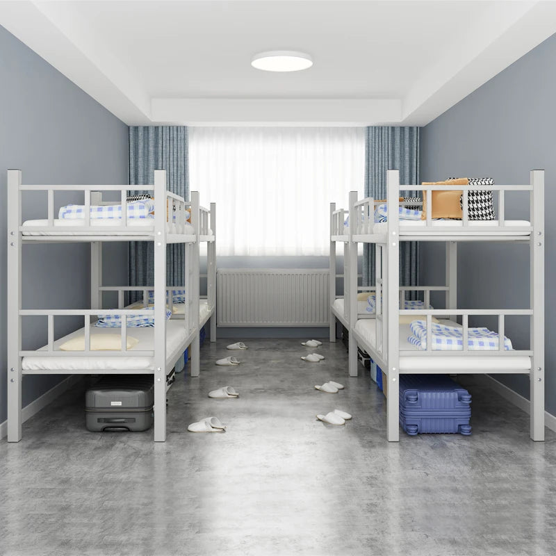 Wholesale Dormitory Apartment Loft Bunk Bed 1m Bedroom Furniture Iron Frame Simple Design Bed Frame Double Bunk Loft Metal Bed