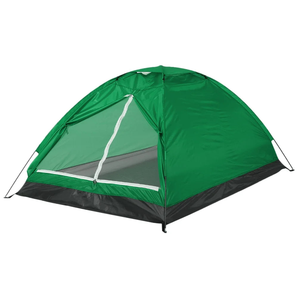 Fishing Hiking Camping Tent Single Layer Portable 1/2 Person Outdoor Camping Tents Summer Beach Tent Camouflage