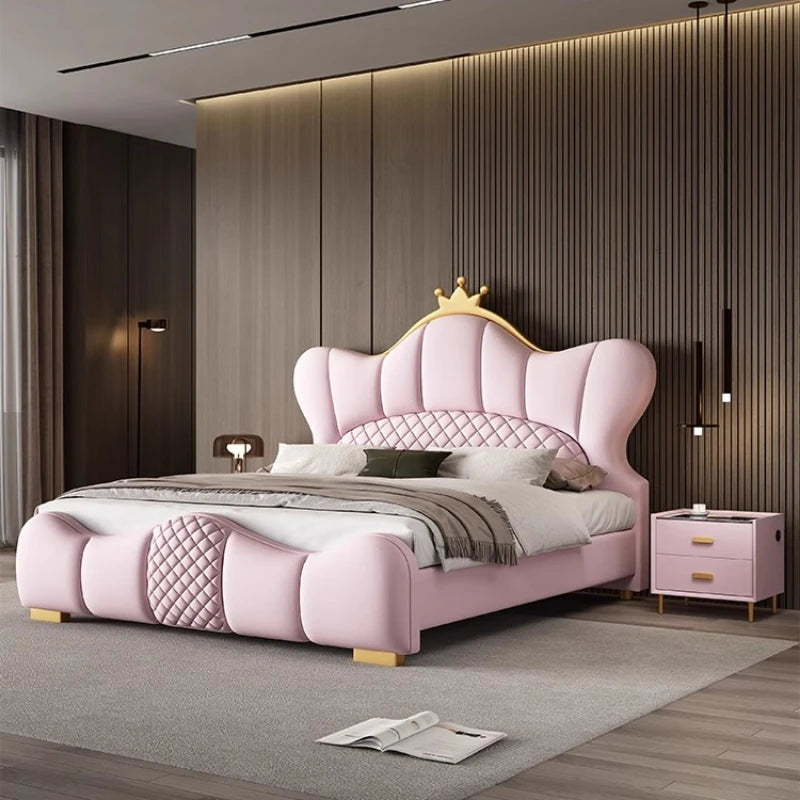 Reading Princess Bed Minimalist Designer Comfortable Fashionable Beds French Aesthetics Nordic Modern Wood Muebles Furniture