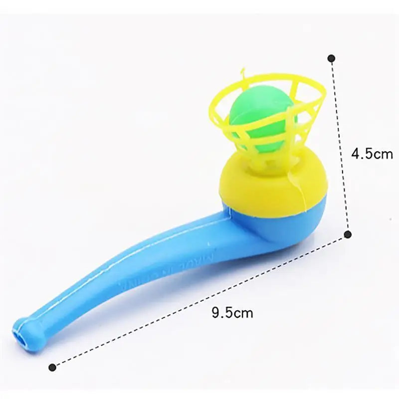 Funny Plastic Pipe Blowing Ball Kids Toys Levitated Sphere Outdoor Games Balance Training Educational Toys