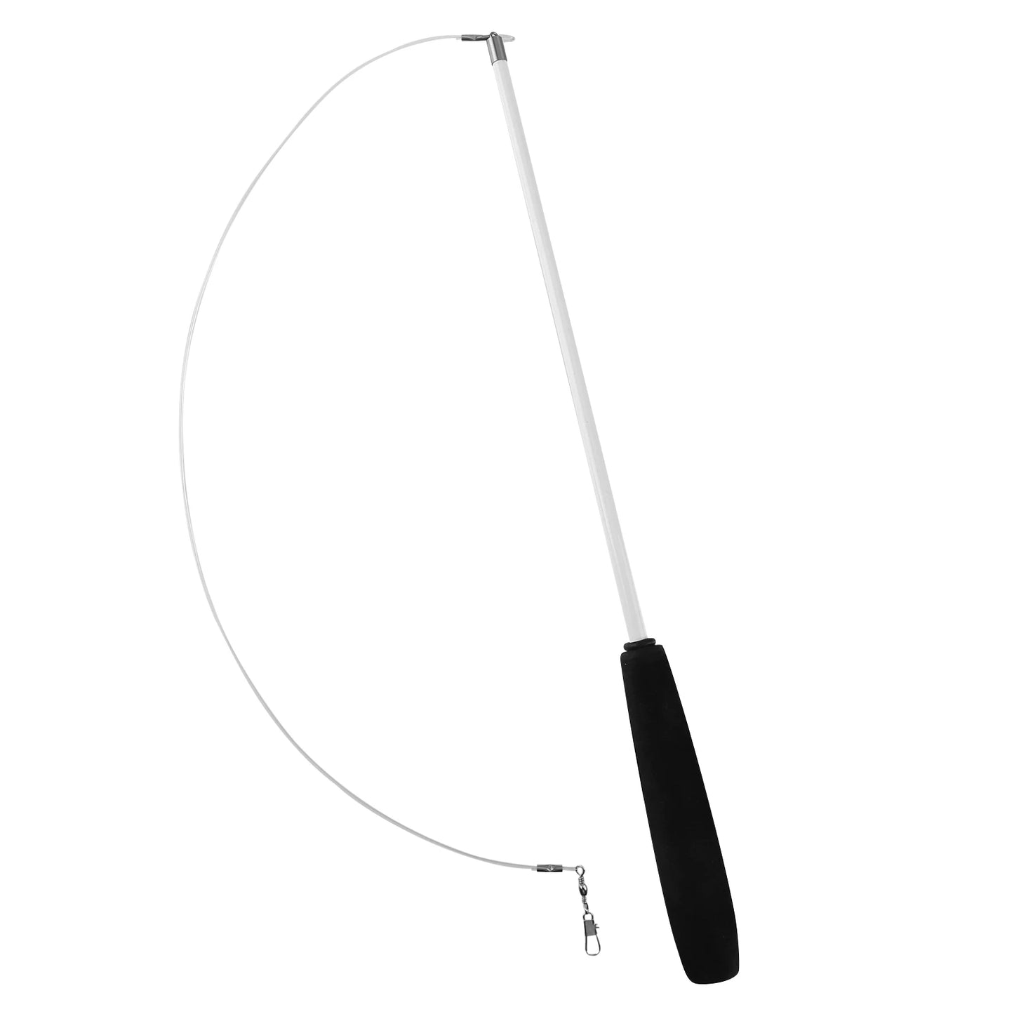 Cat Teaser Wands Three-section Telescopic Fishing Pole Wand Interactive Replacement Multi-function for Indoor Games Or Exercise