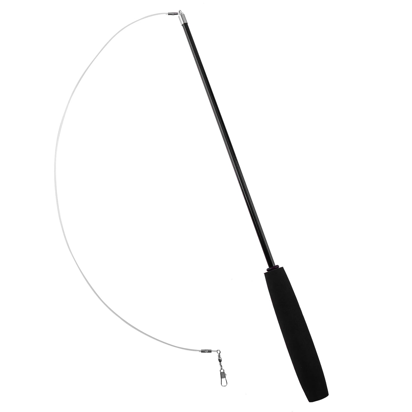 Cat Teaser Wands Three-section Telescopic Fishing Pole Wand Interactive Replacement Multi-function for Indoor Games Or Exercise