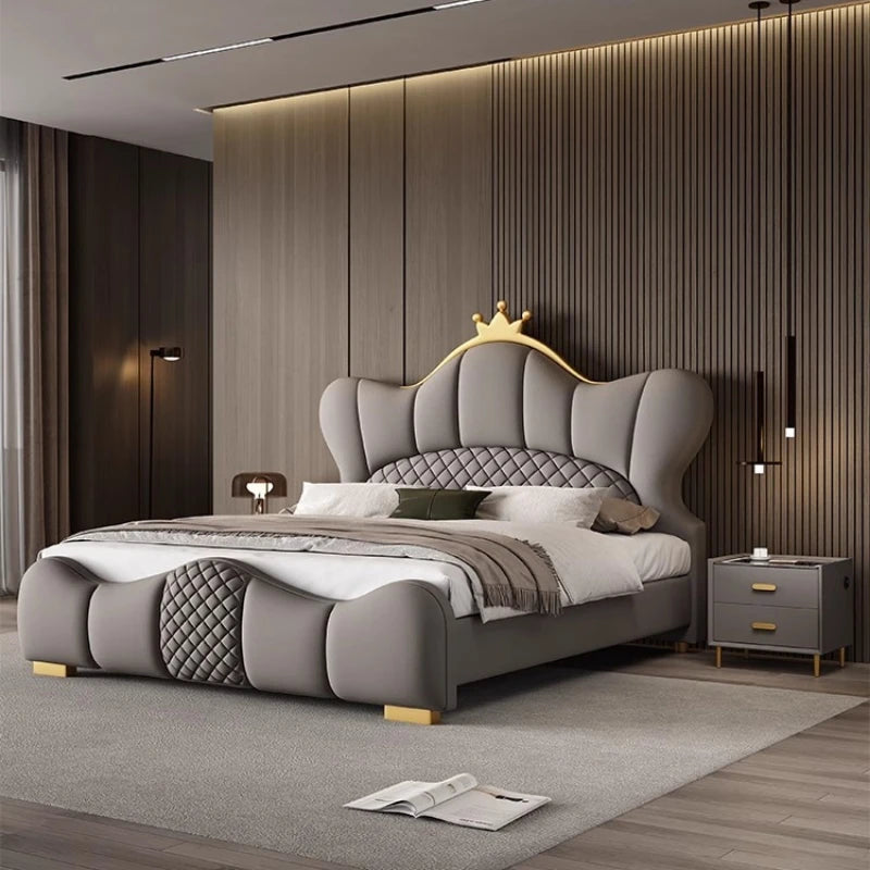 Reading Princess Bed Minimalist Designer Comfortable Fashionable Beds French Aesthetics Nordic Modern Wood Muebles Furniture