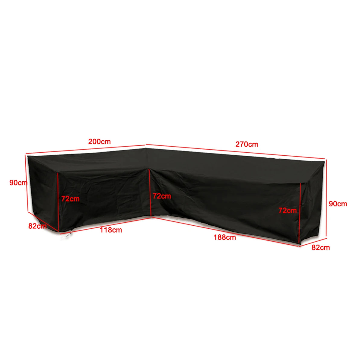 15 Size L Shape All-Purpose Covers Waterproof Rattan Corner Furniture Cover Garden Patio Outdoor Sofa Protector Anti-Dust