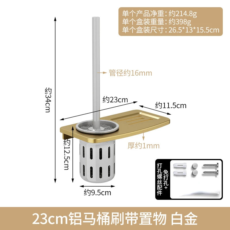 Bathroom Hardware Set white Gold  Towel Bar Set Hand Towel Ring Wall Mounted Paper Holder Robe Towel Hook