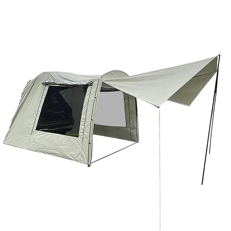 SUV MPV Car Truck Tent For Camping Car Rear Tent Waterproof 5-6 Person Auto Tail Tent Awning Beach Sunshade For Self-driving