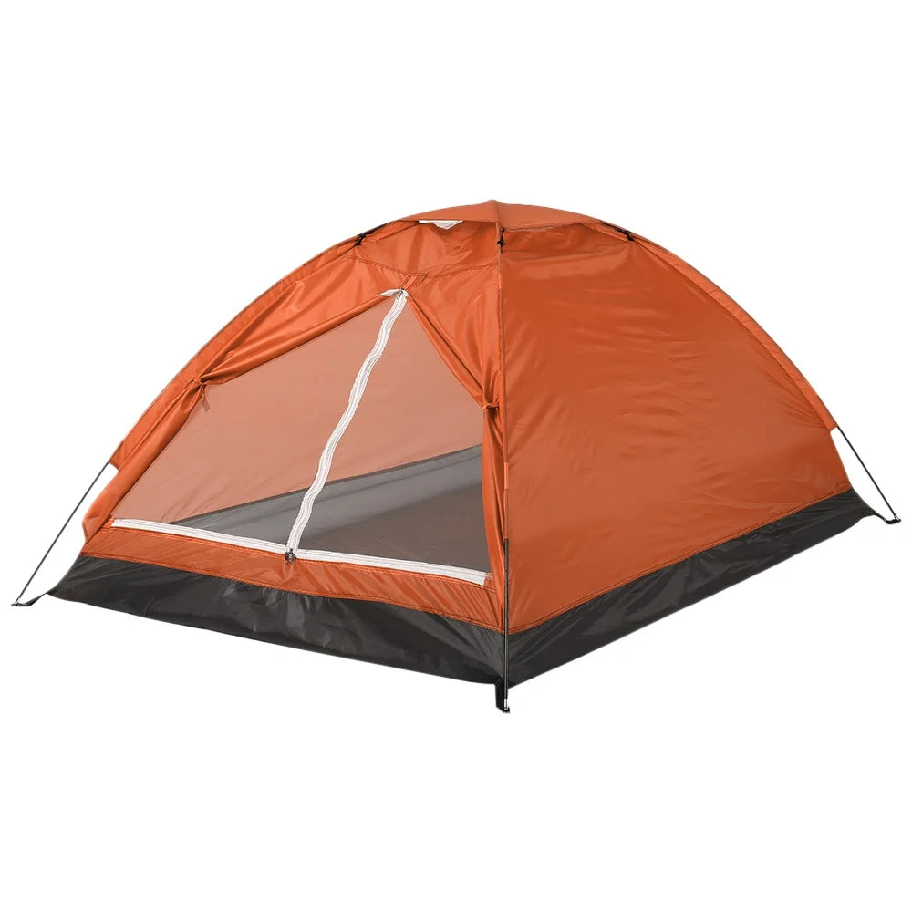 Fishing Hiking Camping Tent Single Layer Portable 1/2 Person Outdoor Camping Tents Summer Beach Tent Camouflage