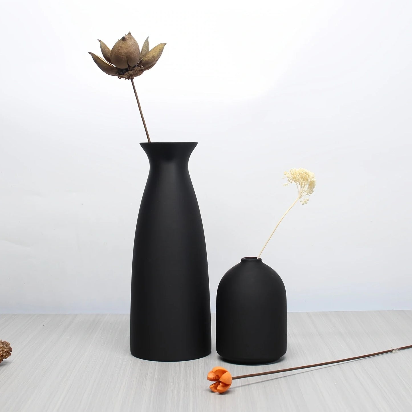 2 Piece Set of Dry Vases, Home Decorative Art Vases, Bohemian Vases, Office Decorative Vase Ornaments, Entryway Decorative Ornam