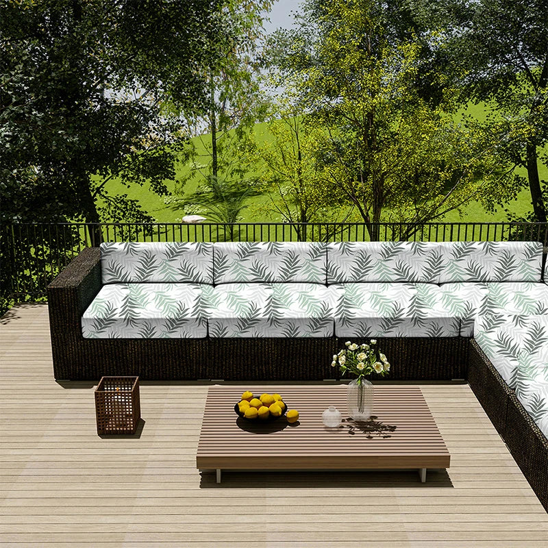 12 Styles Patio Chair Seat Covers, Waterproof Outdoor Sofa Cushion Slipcover, Thicken Garden Lounge Chair Cushion Replacement