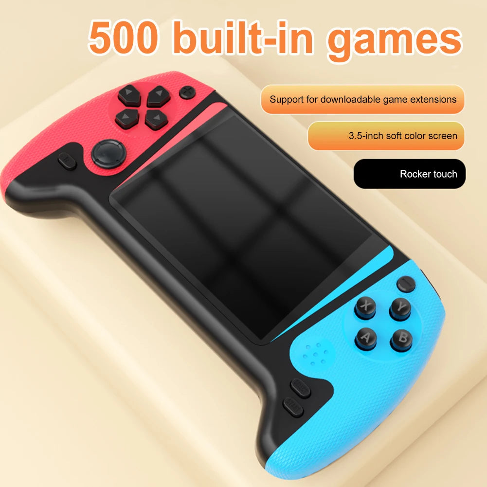Gaming Console 3.5inch LCD Screen Built-in 500 Games Portable Game Console Video Game Console for Kids Adults for Single Player