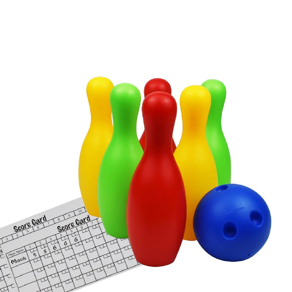 Durable Safe Fun Educational Toy Kids Bowling Set Children Sport Game Entertainment Plastic Material For Outdoor Use Parent