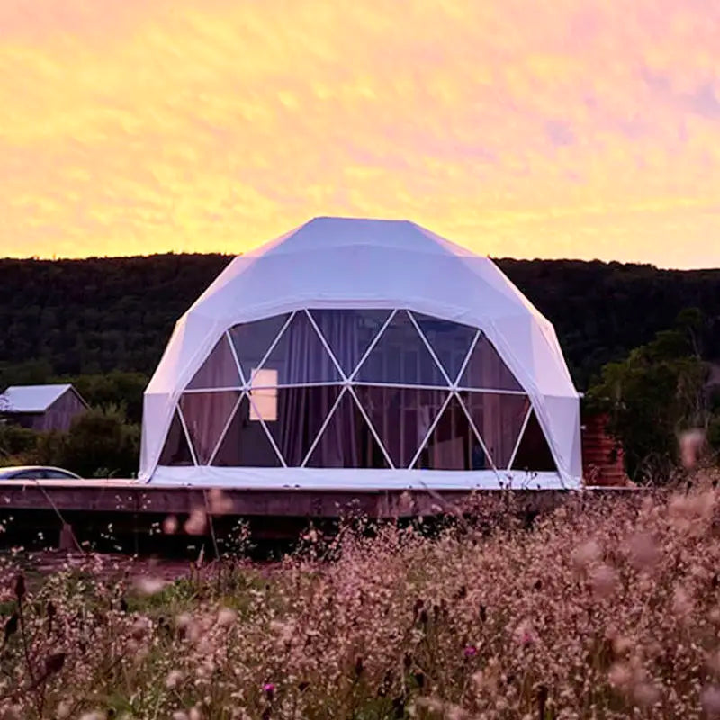 Hotel Tent Geodesic Dome Manor greenhouse Tent Leisure Resort Vacation Outdoor Glamping Round Tent Transparent Starry Sky Luxury