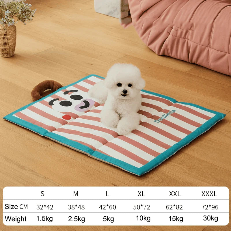Pet Sleeping Mat Dog Bed Cat Puppy Bed Sofa Lovely Cooling Mat Summer Mattress Cushion for Small Large Dog Pet Supplies