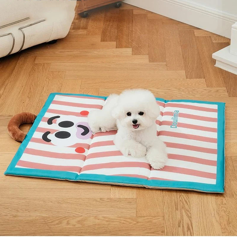 Pet Sleeping Mat Dog Bed Cat Puppy Bed Sofa Lovely Cooling Mat Summer Mattress Cushion for Small Large Dog Pet Supplies
