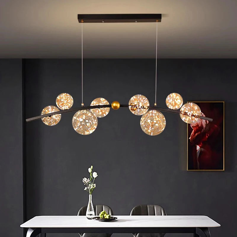 Modern dining room lamparas decoracion hogar moderno smart Pendant lights decoration salon Chandeliers for dining room