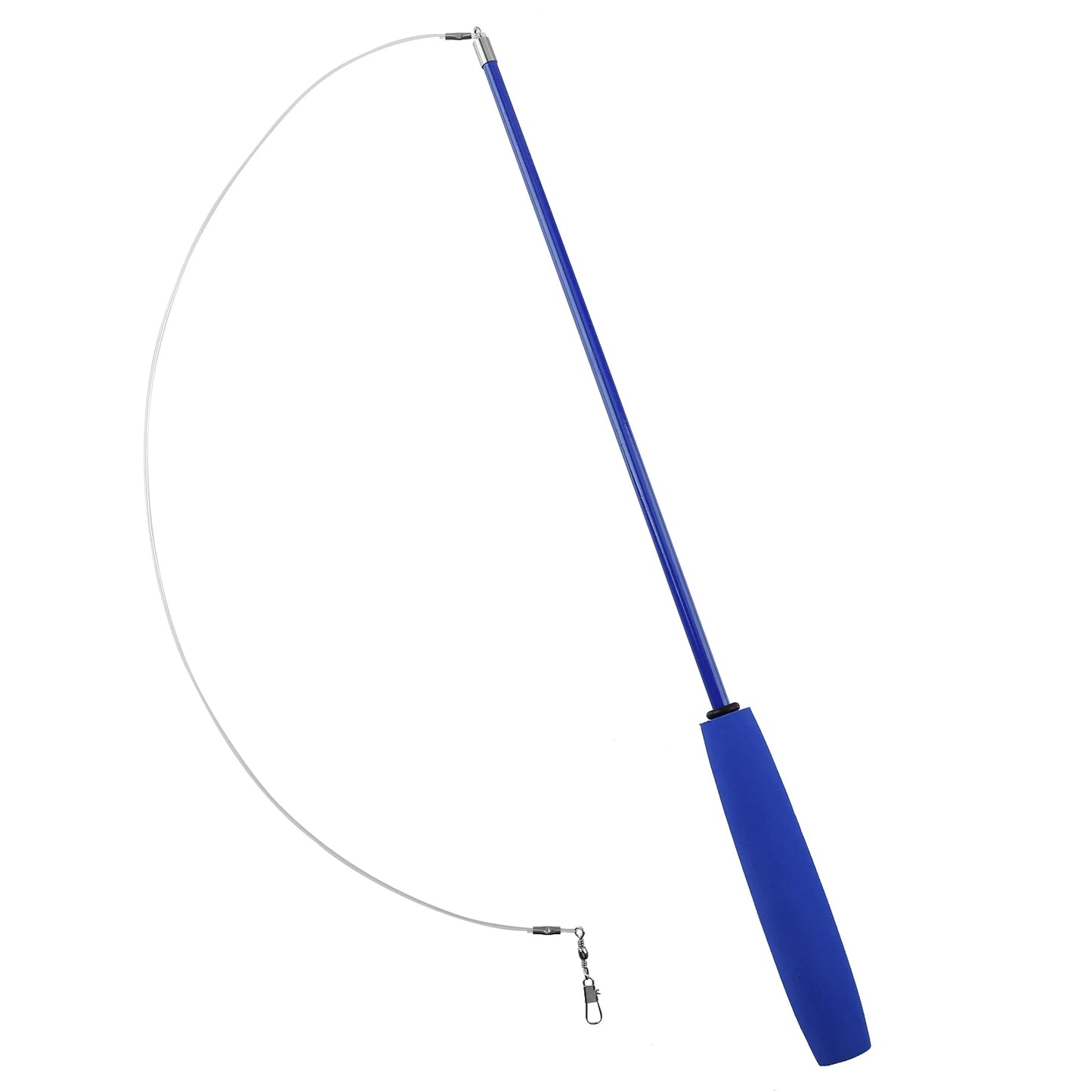 Cat Teaser Wands Three-section Telescopic Fishing Pole Wand Interactive Replacement Multi-function for Indoor Games Or Exercise