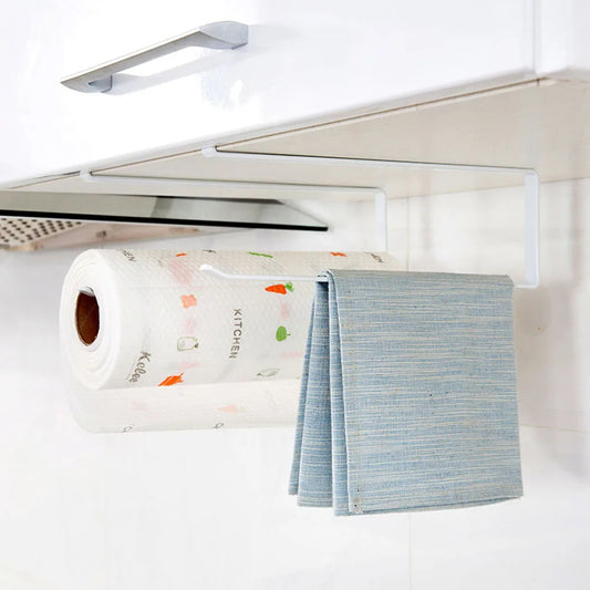 Bathroom Kitchenware Paper Roll Rack and Towel Rack Suspension Organizer Storage Rack Shelf Acceesorie Items Organization Home