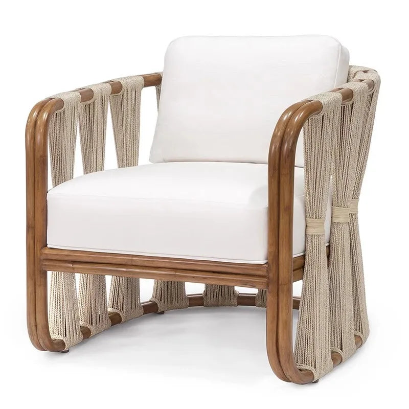 Modern Outdoor Aluminum Wood-Look Furniture Set-Rattan Sofa Coffee Table For Courtyard Balcony Terrace Or Hotel Garden Lounge