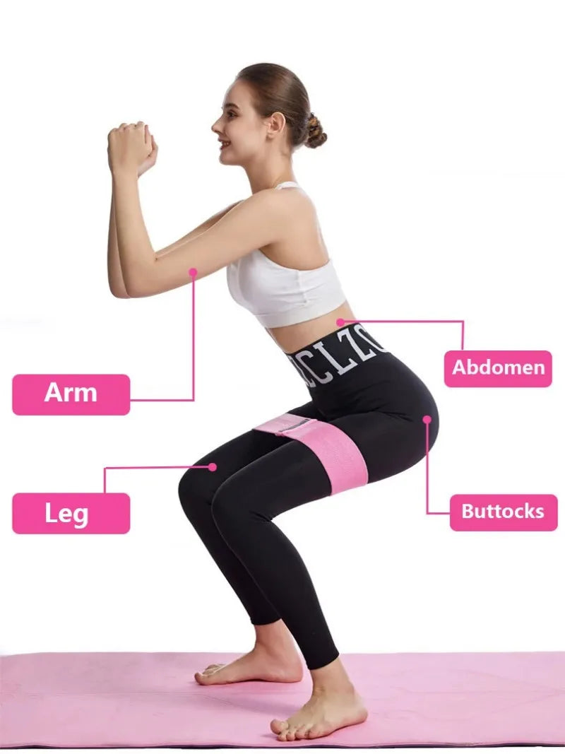 New Fitness Resistance Bands Hip Expansion Fitness Cloth Rubber Bands Stretch Expanders for Home Fitness Exercise Equipment