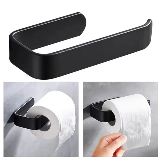 Self Adhesive Towel Rack, Wall Mounted Bathroom Supplies, Bathroom Towel Rack Hanger, Non Perforated Toilet Paper Holder
