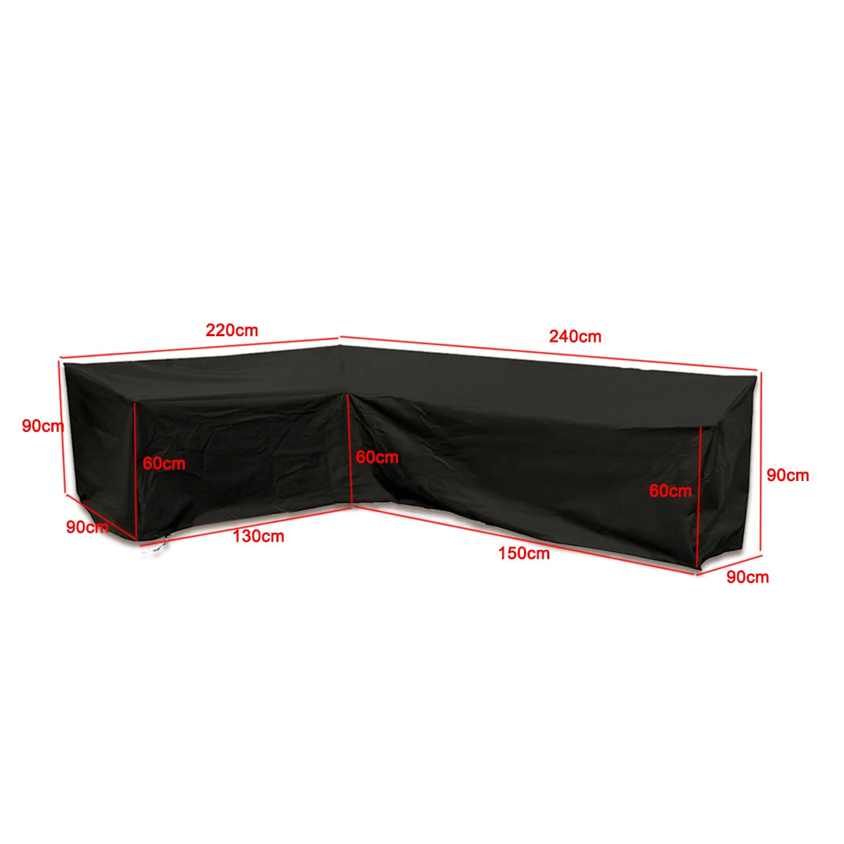 15 Size L Shape All-Purpose Covers Waterproof Rattan Corner Furniture Cover Garden Patio Outdoor Sofa Protector Anti-Dust