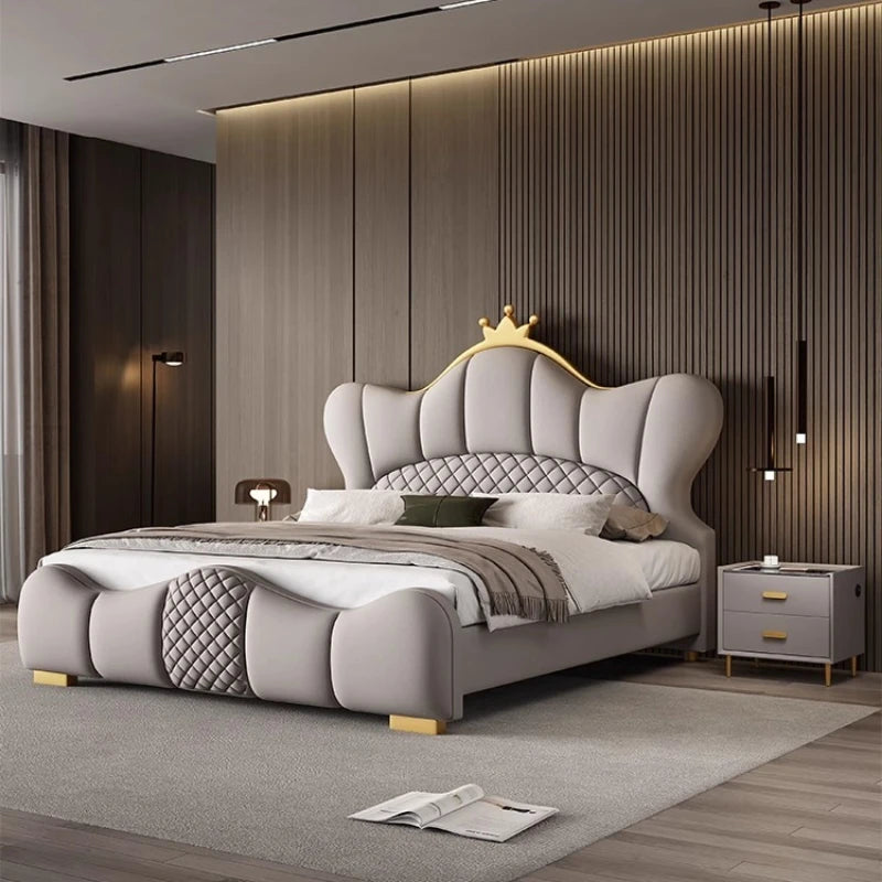 Reading Princess Bed Minimalist Designer Comfortable Fashionable Beds French Aesthetics Nordic Modern Wood Muebles Furniture