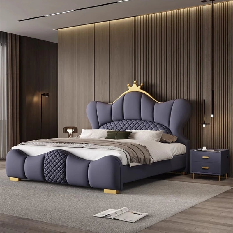 Reading Princess Bed Minimalist Designer Comfortable Fashionable Beds French Aesthetics Nordic Modern Wood Muebles Furniture