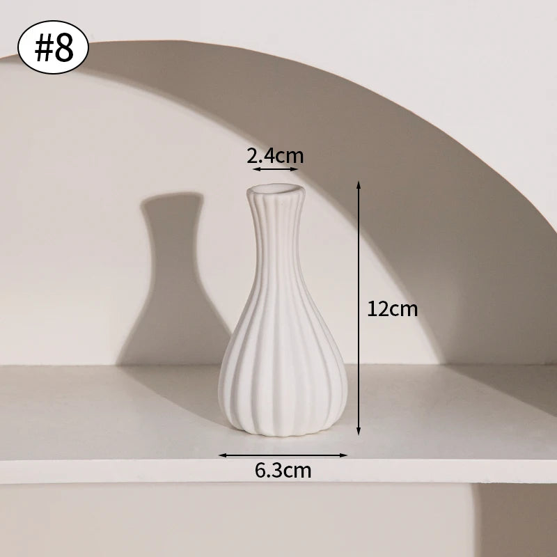 Ceramic Fired Vases,Hydroponic Dried Flower Utensils,Ornaments,Home Living Room Tables,Decorative Vases,Shaped Ceramic Vases